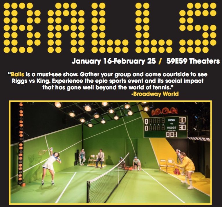 Poster for One Year Lease's BALLS at 59E59 Theatres